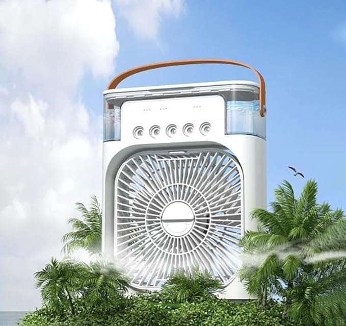 Amazon | ミスト扇風機 氷入るミストファン ひんやり冷感 180°送風